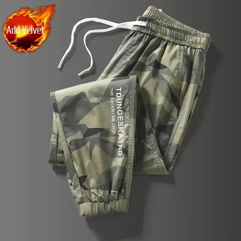 Men's Cargo Pants Work Wear Camo Camouflage Male Trousers Grey Black Baggy Designer Long Slacks Street Oversize Aesthetic New In