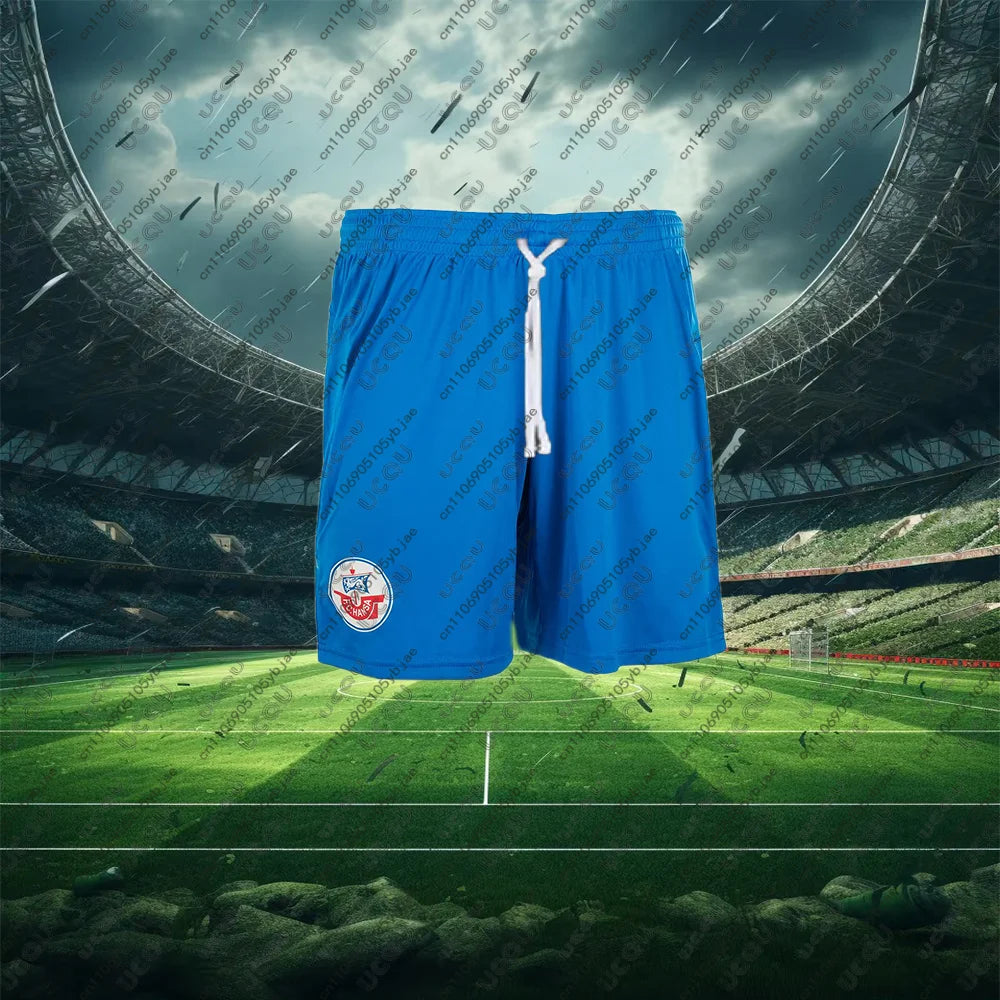 2025-26 Mens Kids Boys Breathable Football Jersey Top H-Hansa Adult Home Jersey Soccer Sport Rostock Away Training Shorts Pants