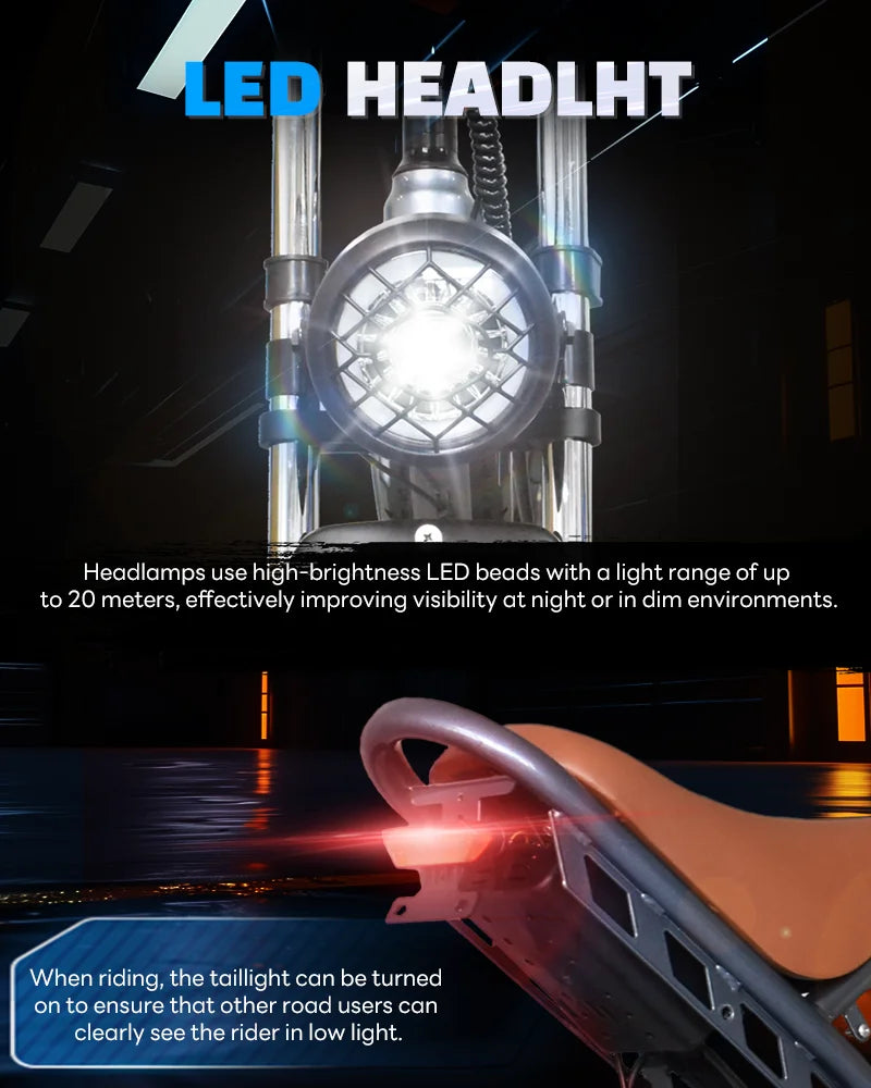 DEEPOWER S7Pro Off-Road Electric Bike for 1500W Motor 48V 60AH LG Battery with Adults Mountain Ebike All-Terrain Motorcycle