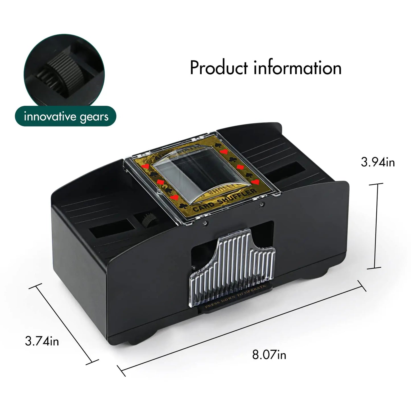 2 Decks Automatic Card machine 2 In 1 Playing Cards Texas Shuffling Dealing Battery-Operated Shuffler Multiplayer table Games