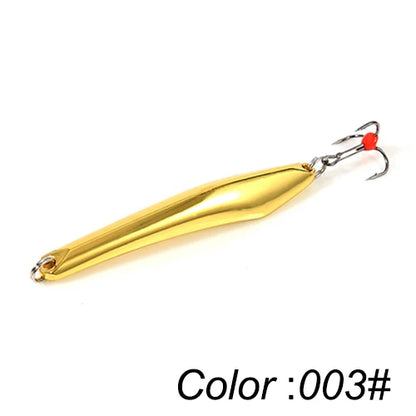 FTK Winter Ice Fishing Lure 10g 20g 25g Vertical Jigs Metal Spoonbait Hard Lure with Treble Hook for fishing of perch and pike