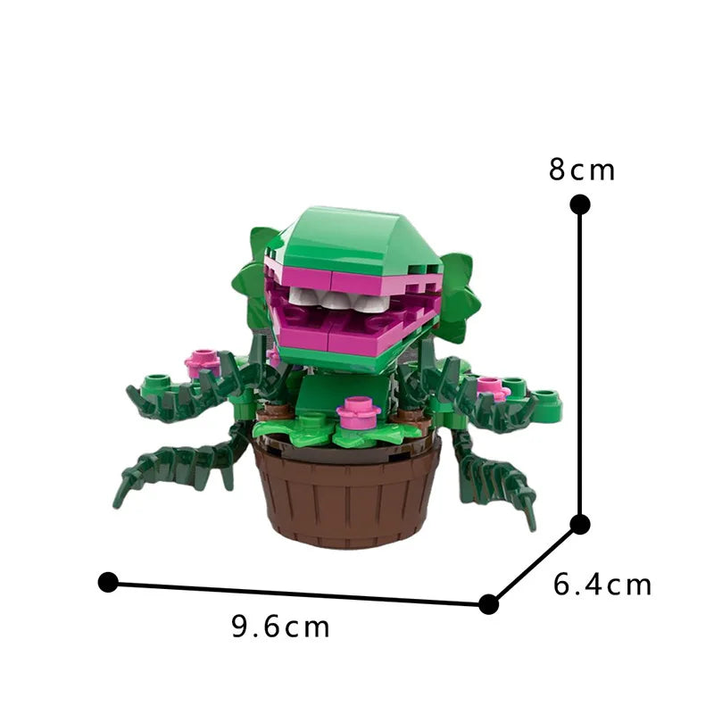 Funbuild 1:8 Scale Horror Plant Building Blocks Set Educational Toy for Children Aged 5 to 7 Years Made of Plastic