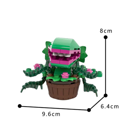 Funbuild 1:8 Scale Horror Plant Building Blocks Set Educational Toy for Children Aged 5 to 7 Years Made of Plastic