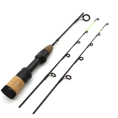 NEW 58cm Winter Ice Fishing Rods 2 tips Spinning Rod Carbon  Fiber Ice pole Ultra-light  Carp Fishing