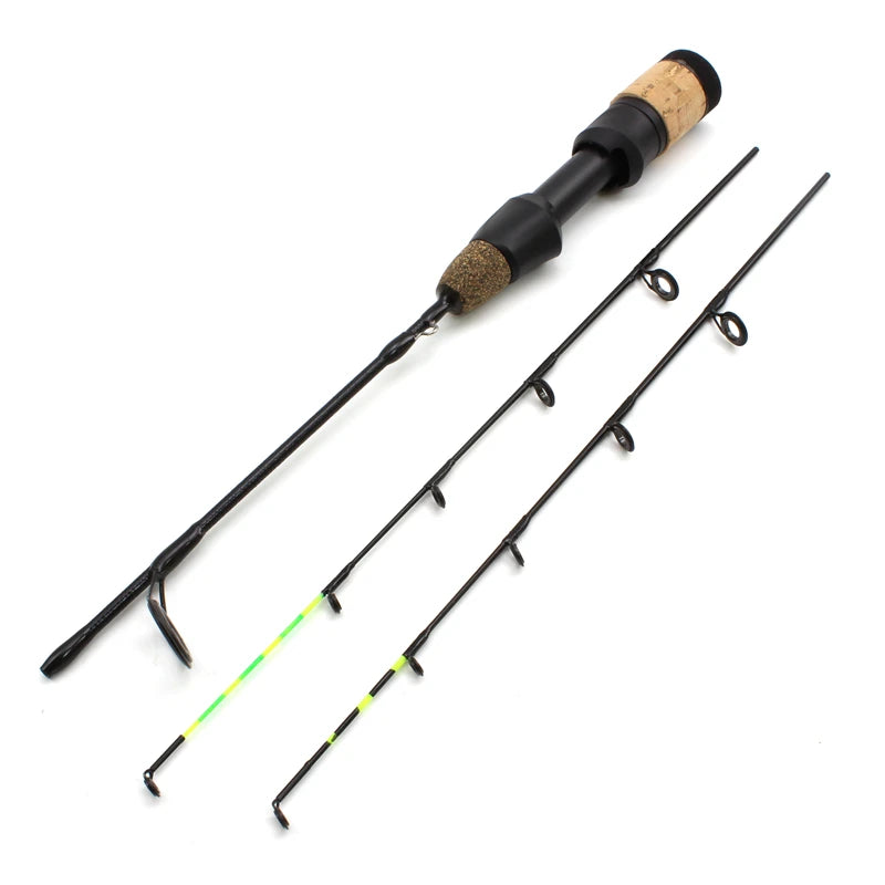 NEW 58cm Winter Ice Fishing Rods 2 tips Spinning Rod Carbon  Fiber Ice pole Ultra-light  Carp Fishing
