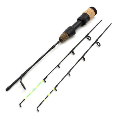 NEW 58cm Winter Ice Fishing Rods 2 tips Spinning Rod Carbon  Fiber Ice pole Ultra-light  Carp Fishing