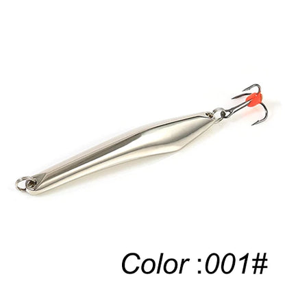 FTK Winter Ice Fishing Lure 10g 20g 25g Vertical Jigs Metal Spoonbait Hard Lure with Treble Hook for fishing of perch and pike