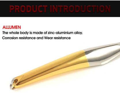 FTK Winter Ice Fishing Lure 10g 20g 25g Vertical Jigs Metal Spoonbait Hard Lure with Treble Hook for fishing of perch and pike