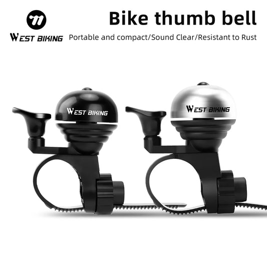 WEST BIKING Bicycle Vintage Ring Clear Sound MTB Road Bike Retro Bell Cycling Safety Warning Horn Bike Accessories Classic Bell