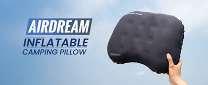 OneTigris Airdream Camping Pillow Portable Ultralight Inflatable Sleeping Neck Pillows for Travel Backpacking Hiking Flight