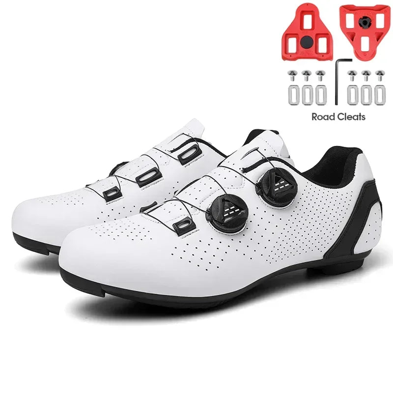 New Men's Cycling Sneakers, Unisex Road Cycling Shoes, Nonslip Mountain Bike Shoes, Racing, Outdoor, Women's Mountain Bike Shoes