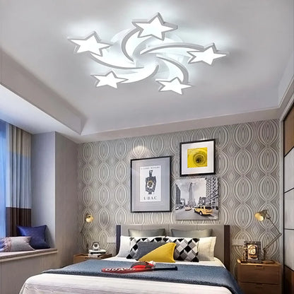Modern Star LED Chandelier Ceiling Light , 5 Head Cool White
