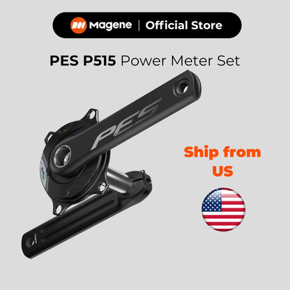 Magene PES P515 Power Meter Set 110 BCD 4 Bolt 24mm Steel Spindle Cycling Spider-Based Power Meter Chainring for Shimano Sram