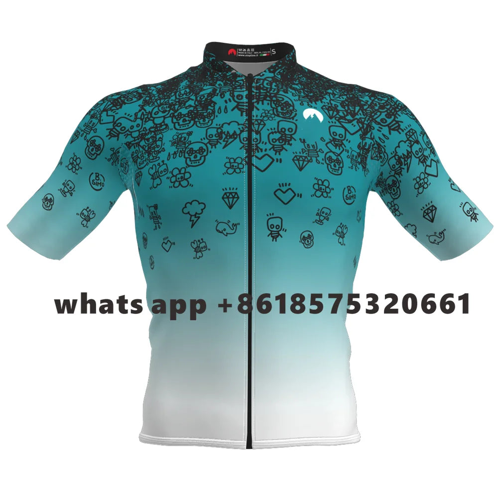 Slopline 2022 New No War Peace Summer Men Cycling Jersey Maillot Ciclismo Bicycle Clothing Short Sleeve Quick Dry Cycling Jersey