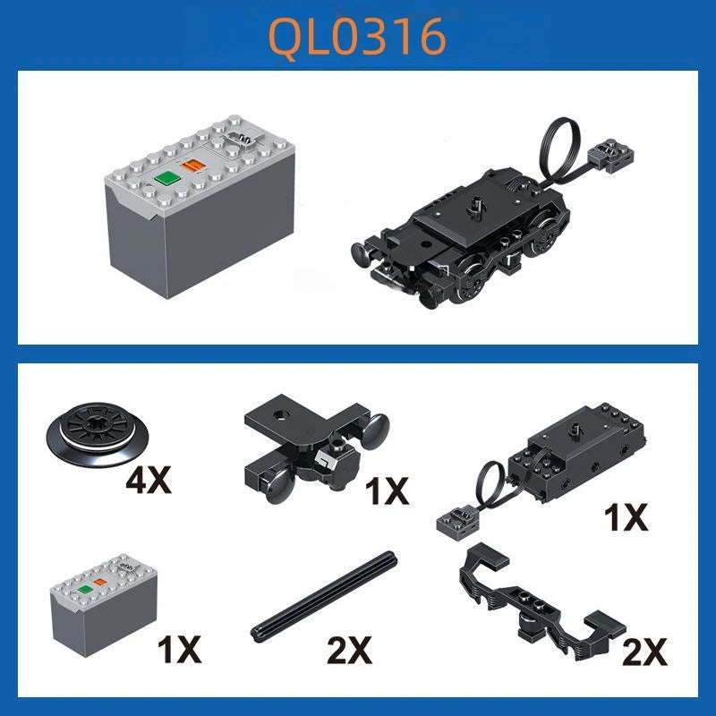 MOC rail transit luxury high-speed train model puzzle toy building blocks  birthday gift/Christmas gift/Thanksgiving gift