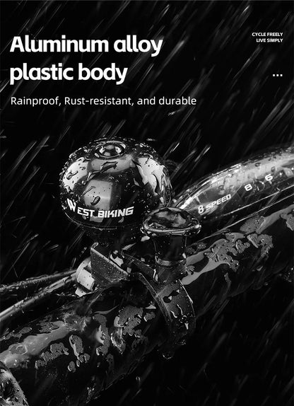 WEST BIKING Bicycle Vintage Ring Clear Sound MTB Road Bike Retro Bell Cycling Safety Warning Horn Bike Accessories Classic Bell