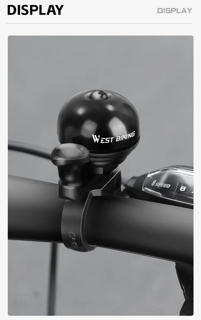 WEST BIKING Bicycle Vintage Ring Clear Sound MTB Road Bike Retro Bell Cycling Safety Warning Horn Bike Accessories Classic Bell