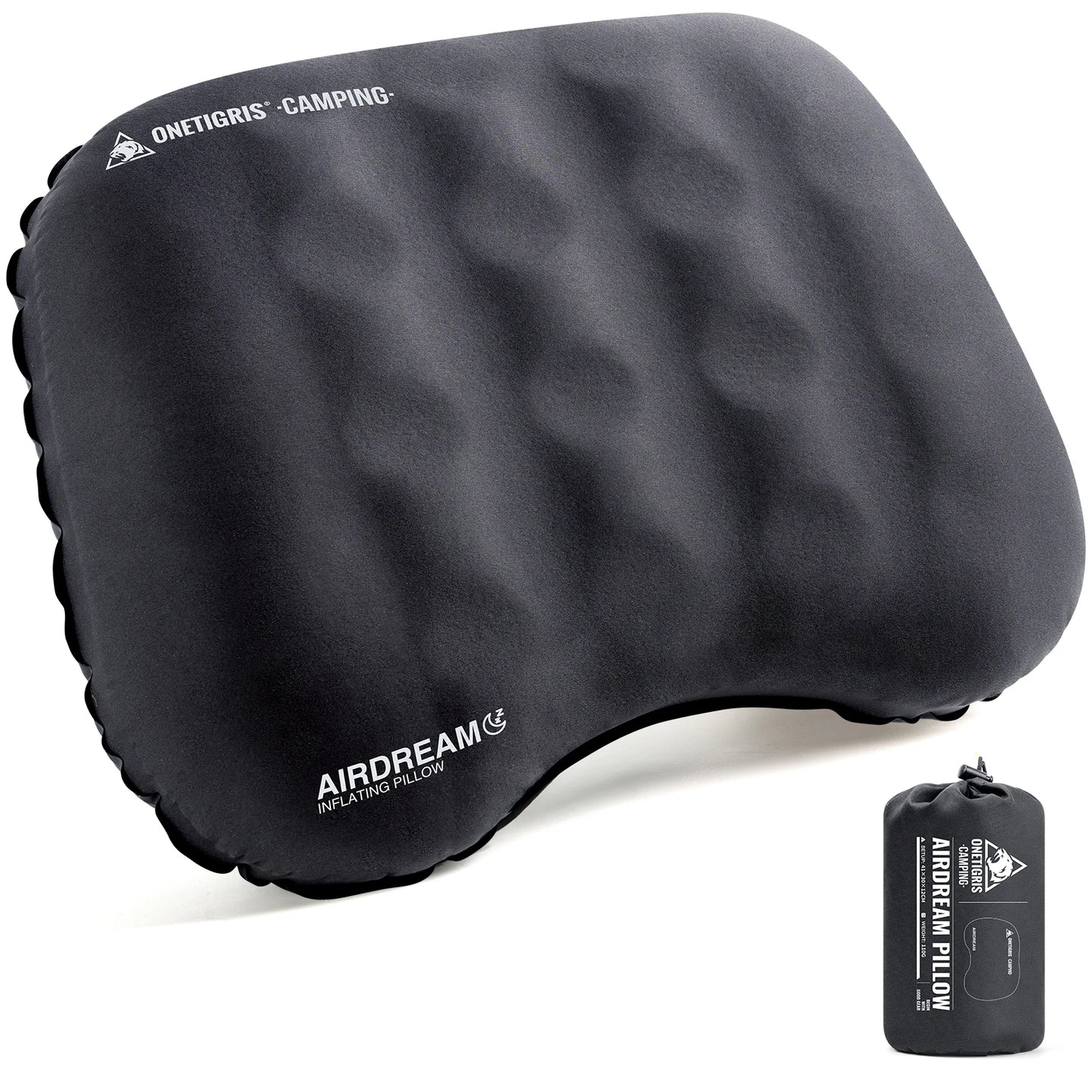 OneTigris Airdream Camping Pillow Portable Ultralight Inflatable Sleeping Neck Pillows for Travel Backpacking Hiking Flight