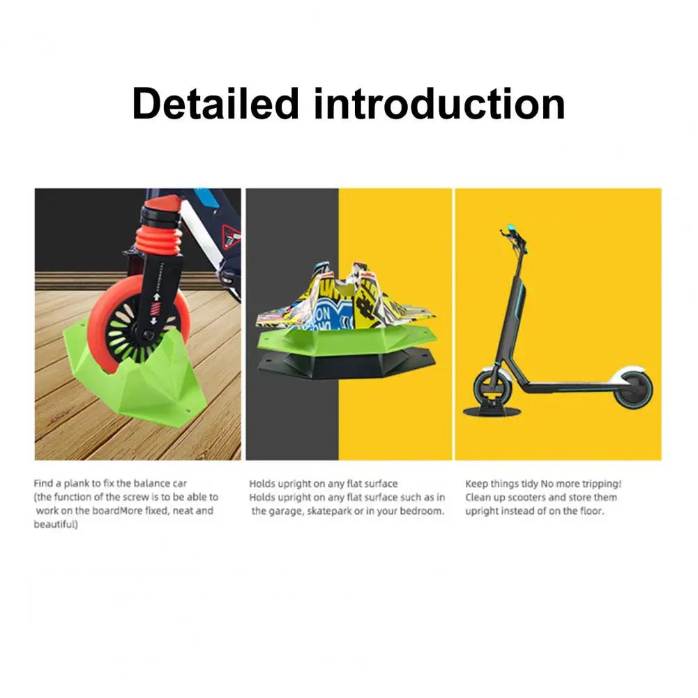 Scooter Stand Parking Support Kick Scooter Holder Anti-Slip Scooter Rack Floor Storage Accessories