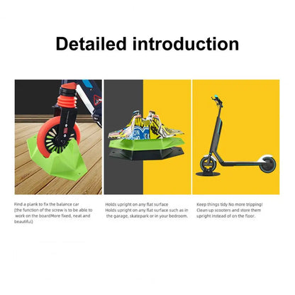 Scooter Stand Parking Support Kick Scooter Holder Anti-Slip Scooter Rack Floor Storage Accessories