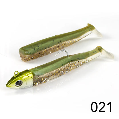 Hunthouse Black Minnow 155mm 120g Silicone Soft Fishing Lure Artificial Bait Fishing Tackle For Bass Pike Leurre Souple LW216