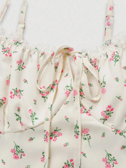 Vestido de viaje informal para mujer, top de encaje sexy Delgado, belleza de fiesta, Europa y Estados Unidos, color sólido, traf