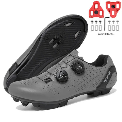 New Men's Cycling Sneakers, Unisex Road Cycling Shoes, Nonslip Mountain Bike Shoes, Racing, Outdoor, Women's Mountain Bike Shoes