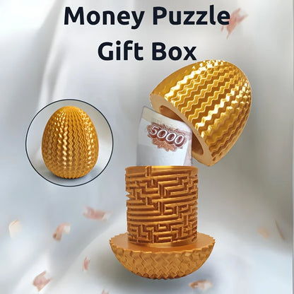 Creative Money Maze Puzzle Box - Perfect for cash gifts, unique gift giving ideas, ideal gifts for Christmas, birthdays, Easter