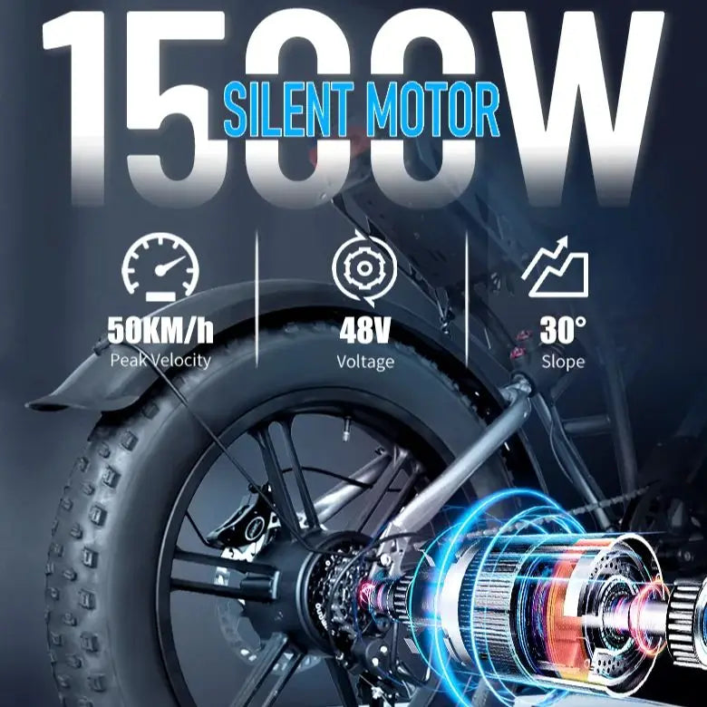 DEEPOWER S7Pro Off-Road Electric Bike for 1500W Motor 48V 60AH LG Battery with Adults Mountain Ebike All-Terrain Motorcycle