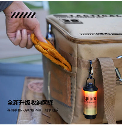 30-42L Waterproof Tactical Camping Storage Bag Insulated Folding Box Outdoor Gear Organizer for Picnic Tableware Field Equipment