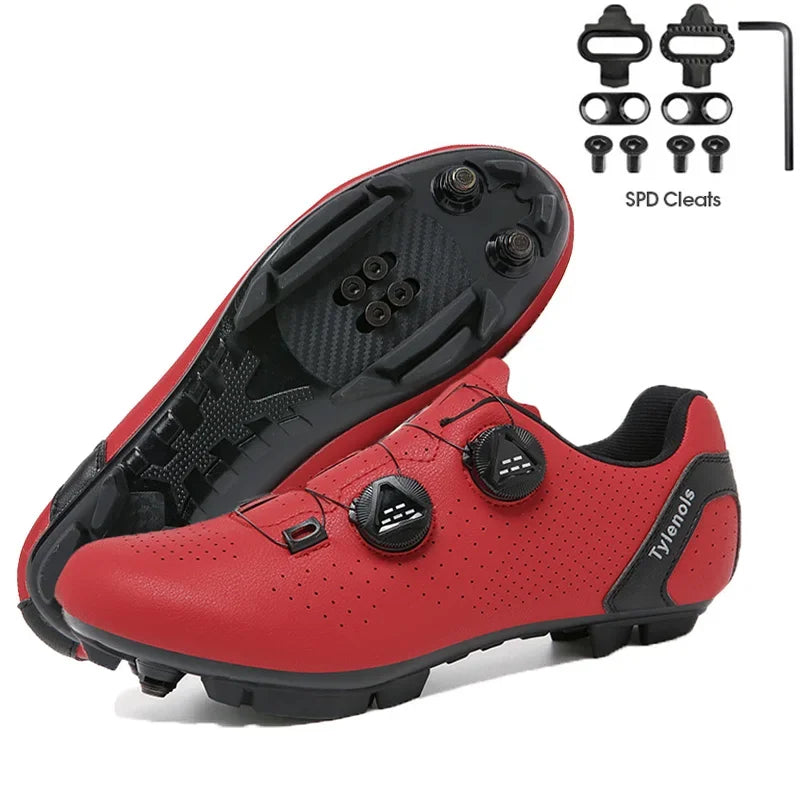New Men's Cycling Sneakers, Unisex Road Cycling Shoes, Nonslip Mountain Bike Shoes, Racing, Outdoor, Women's Mountain Bike Shoes