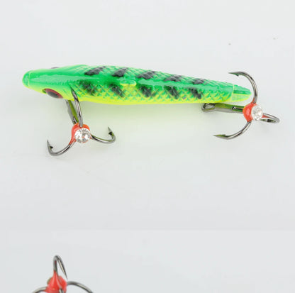FTK 1PC Ice Fishing Lures 20g/35g Winter Bait Hard Lure Carp Fishing hooks Balancer for Fishing Baits Jigging
