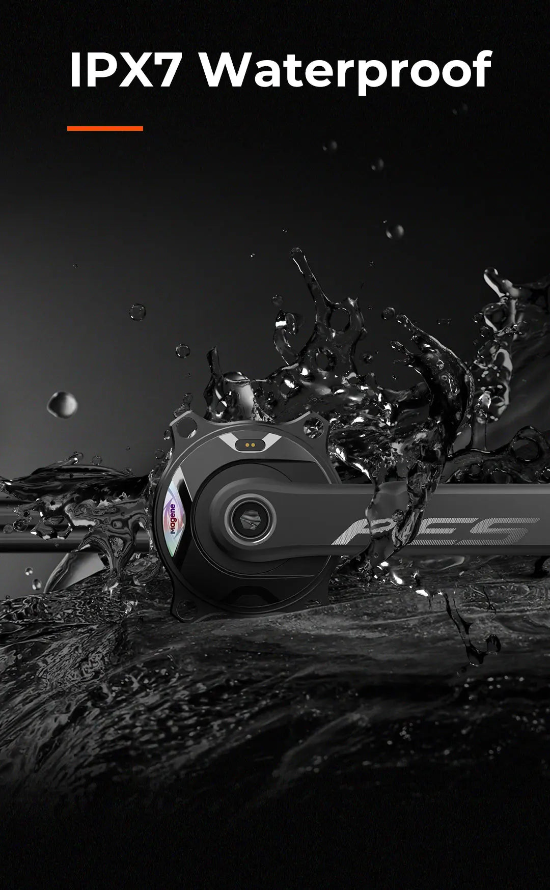 Magene PES P515 Power Meter Set 110 BCD 4 Bolt 24mm Steel Spindle Cycling Spider-Based Power Meter Chainring for Shimano Sram