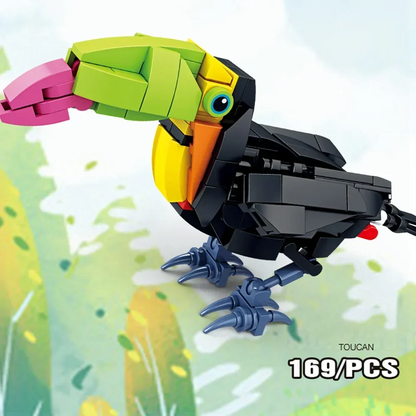 3D Cartoon Animal Set Building Blocks - 3D Lifelike,  for Desk Decoration & Gift - giving, Educational Building Blocks for Kids