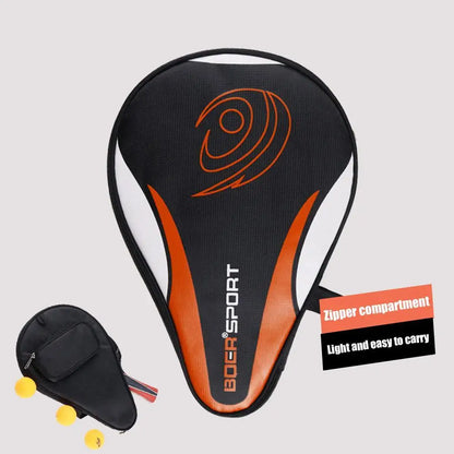 1PC 30x19cm Table Tennis Racket Bat Bag Black/blue Oxford Cloth Sponge Ping Pong Rackets Case For Blade Paddle Balls Storage