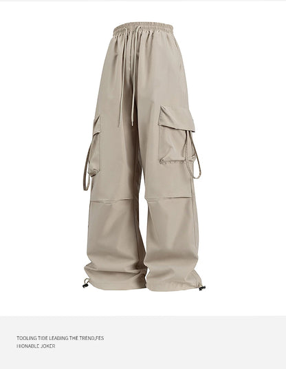 Women Cargo Pants Fashion Loose Comfortable Breathable Lightweight Multiple Pockets Cargo Long Pants Fitness Running Casual Pan