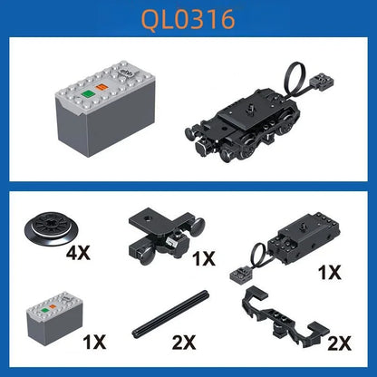 MOC rail transit luxury high-speed train model puzzle toy building blocks  birthday gift/Christmas gift/Thanksgiving gift