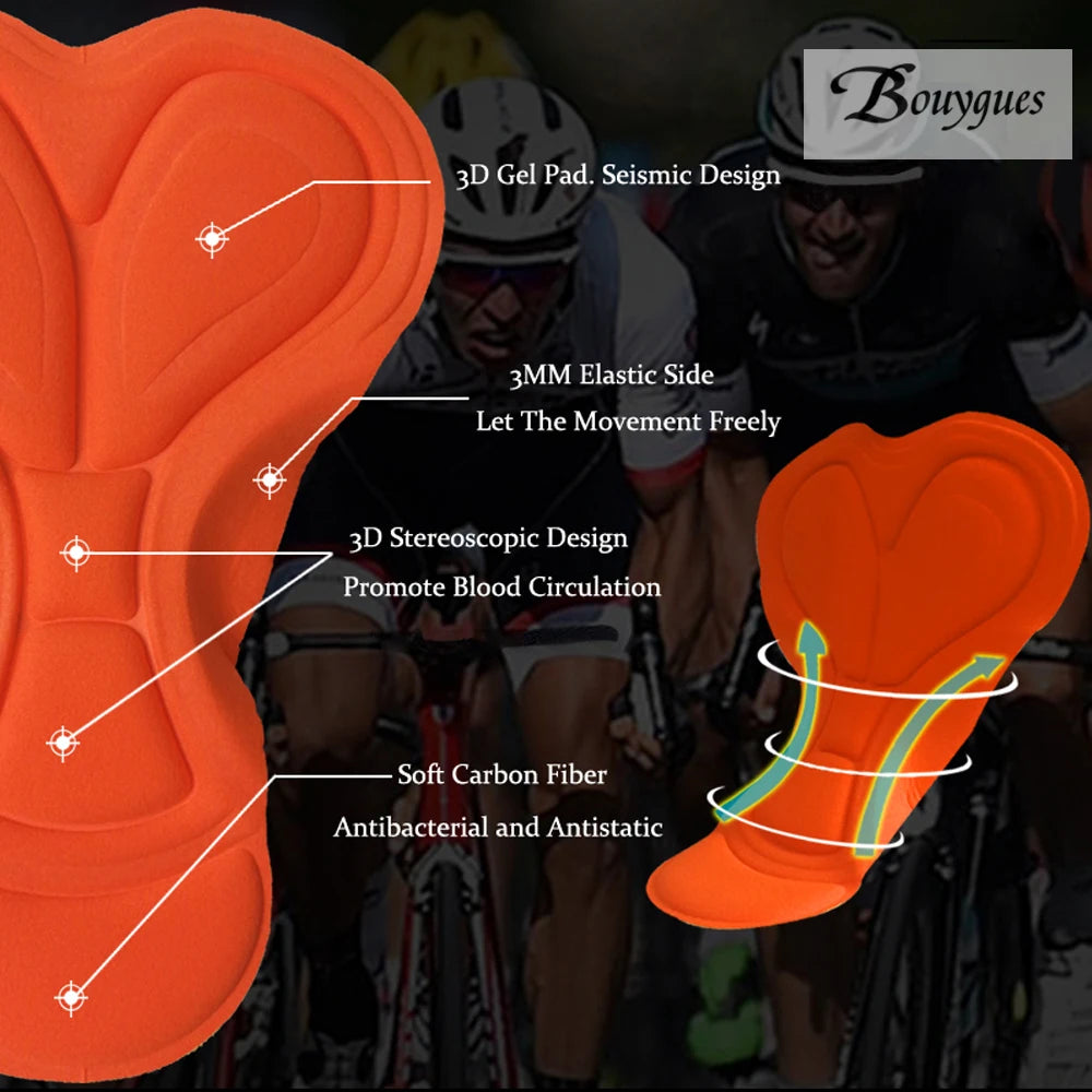 Cycling Bibs Shorts Mountain Bike Breathable Men's Women Gel Padded Bike Tights Triathlon Pro Licra outdoor sport Bicycle Shorts