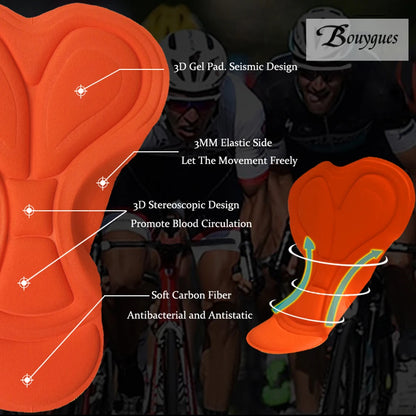 Cycling Bibs Shorts Mountain Bike Breathable Men's Women Gel Padded Bike Tights Triathlon Pro Licra outdoor sport Bicycle Shorts