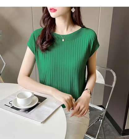 Blusas Mujer De Moda 2025Verano Short Sleeve Knitted Tops Sweater Women Pullovers Sweaters For Women Woman Sweaters Blusa