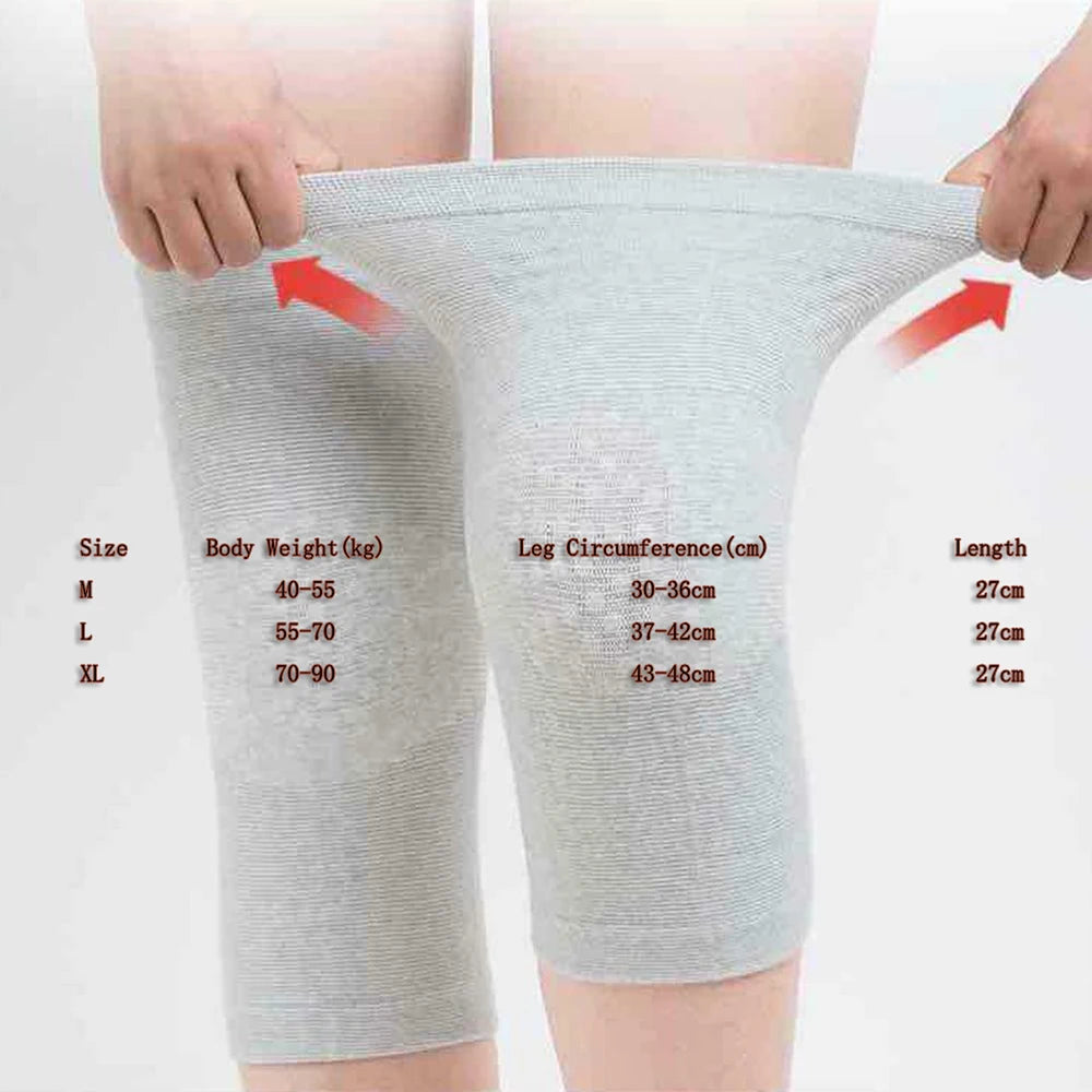 Tourmaline Pain Relief 2PCS Injury Recovery Knee Pads Warm Knee Brace Support Knee Pads Self Heating