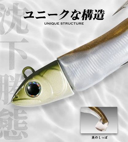 Hunthouse Black Minnow 7g/12g/25g/40g/60g/90g/120g Easy Shiner Fishing Lure Soft Lure Jig Bait Bass Pike Fishing Leurre lw216