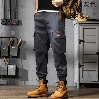 Men Cargo Tactical Pants Work Combat Multi-pockets Casual Training Trousers Overalls Clothing Joggers Hiking Mens Cargo Pant 1PC
