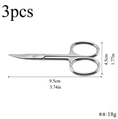 Professional Manicure Scissors Stainless Steel Cuticle Precision Beauty Grooming for Nail Facial Hair Eyebrow Eyelash Nose Hair