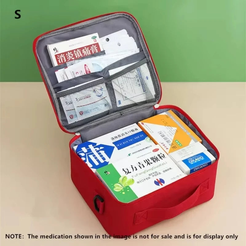 High-Capacity Oxford Cloth First Aid Kit – Travel Medicine Storage Bag & Emergency Survival Organizer