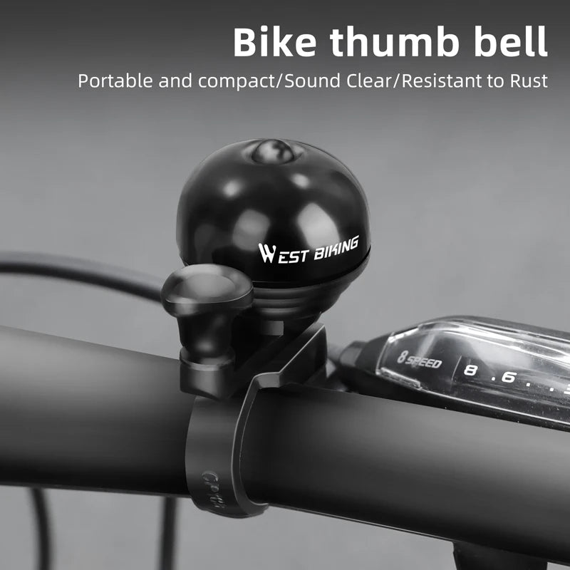 WEST BIKING Bicycle Vintage Ring Clear Sound MTB Road Bike Retro Bell Cycling Safety Warning Horn Bike Accessories Classic Bell