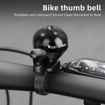 WEST BIKING Bicycle Vintage Ring Clear Sound MTB Road Bike Retro Bell Cycling Safety Warning Horn Bike Accessories Classic Bell