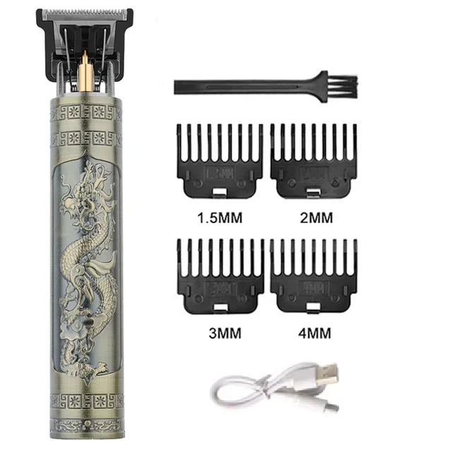 Carving Hair Clipper Professional Hair Cutting Machine Barber Rechargeable Hair Trimmer Metal Haircut Machine Clipper for Men