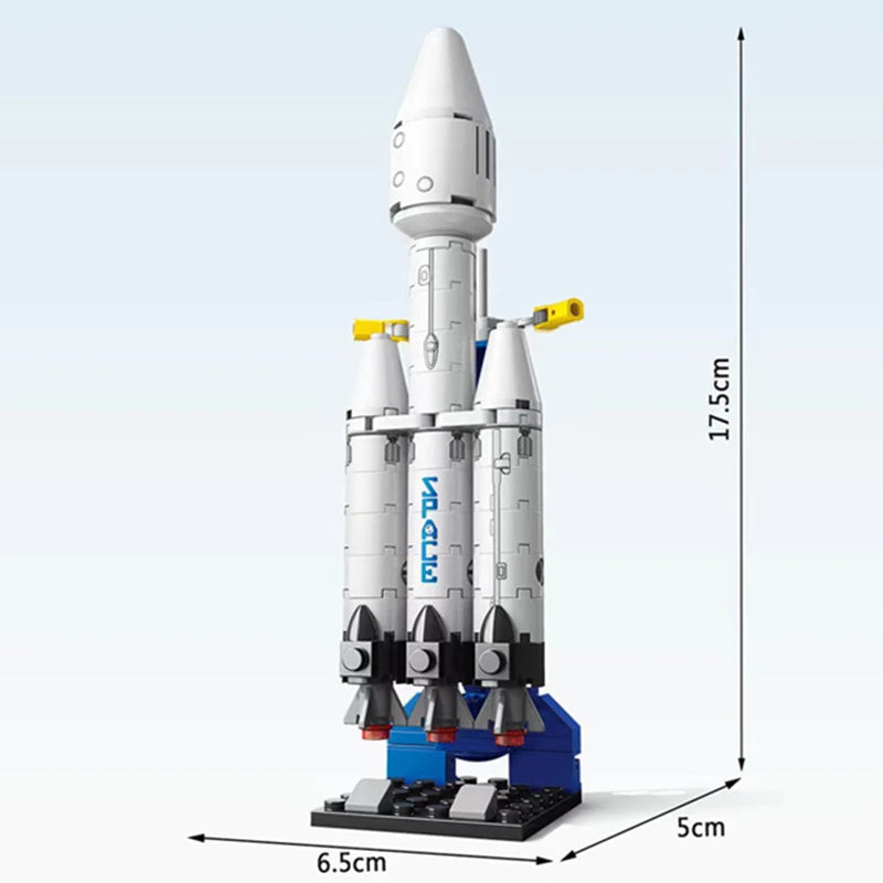 MOC Aerospaces Manned Rocket Craft Launch Center Space Spacecrafts Aviation  City Building Blocks Model Bricks Kits Sets Ideas