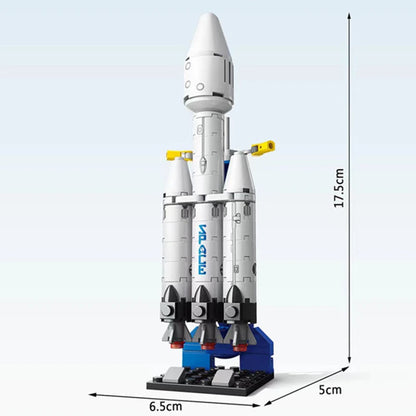 MOC Aerospaces Manned Rocket Craft Launch Center Space Spacecrafts Aviation  City Building Blocks Model Bricks Kits Sets Ideas